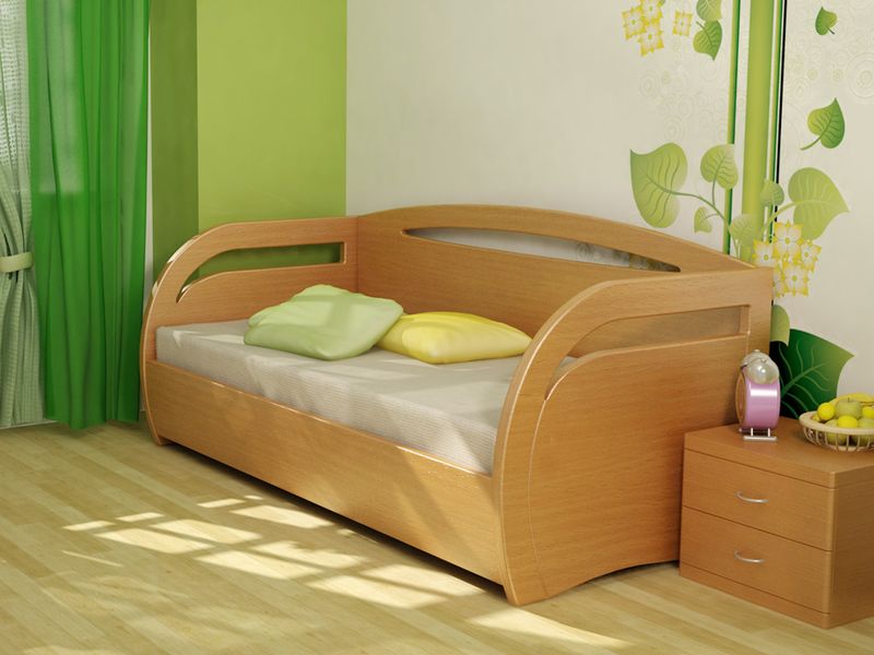 Детская кровать с дополнительным выкатным спальным местом